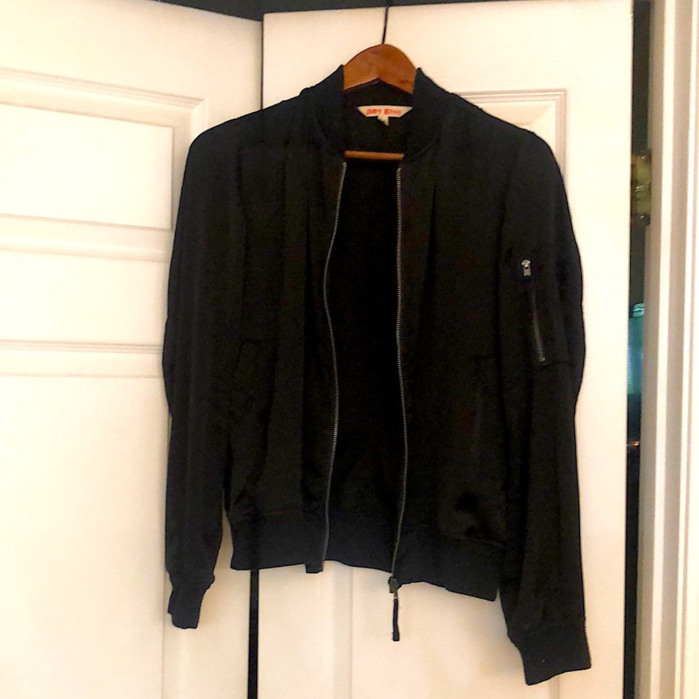 Satin bomber jacket